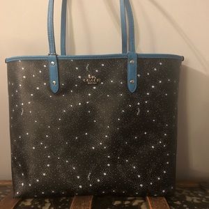 Coach Reversible City Tote in Celestial print